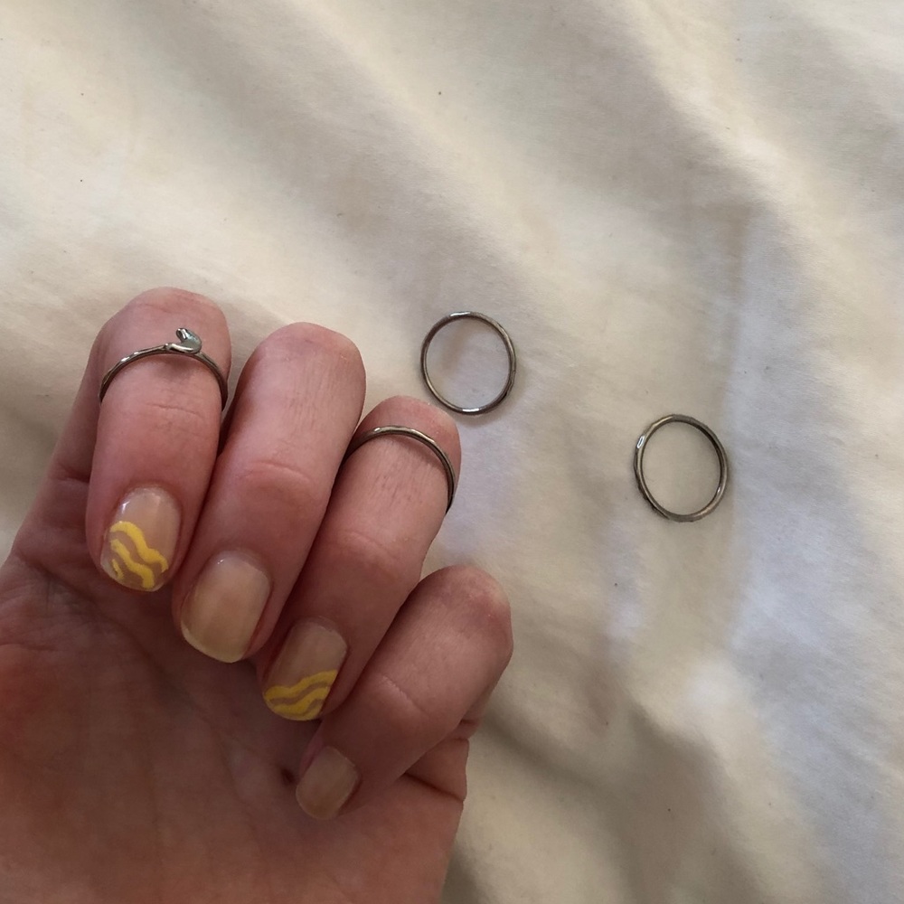 Silver Midi Ring Set - Picture 2 of 3